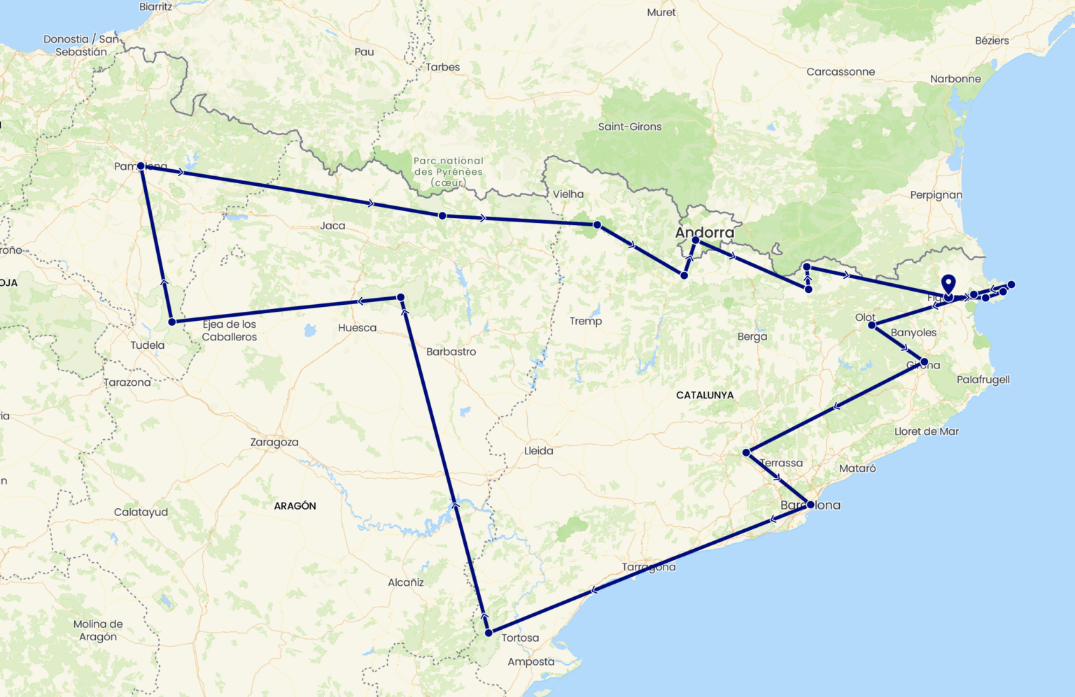 Le Nord-Est de l'Espagne en Camping-Car : Itinéraire en pleine nature.